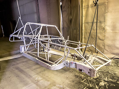 Dune Buggies -
 white powder coating dune buggy frame