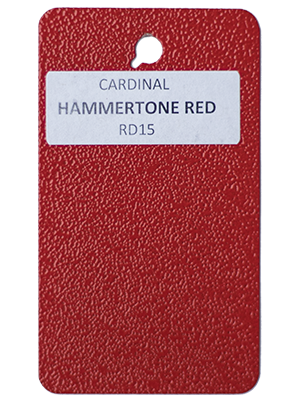 Hammertone Red Powder Coating