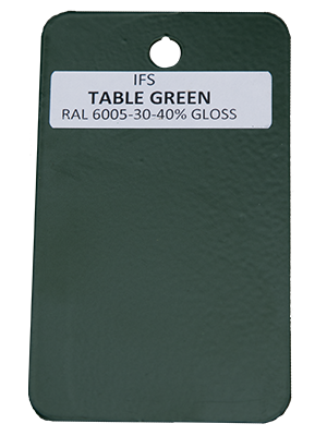 Table Green Powder Coating