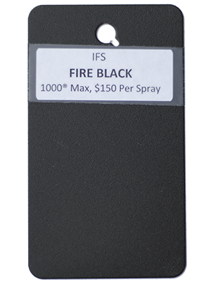 Fire Black Powder Coating